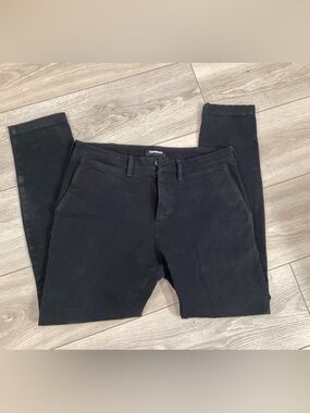 EXPRESS Super Skinny Chino/Chinos 30x30 Black Stretch